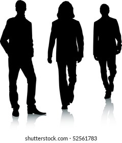 Silhouette fashion men