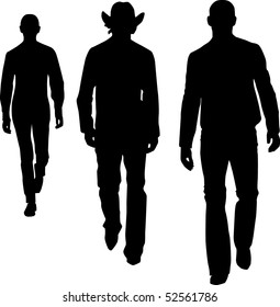 Silhouette fashion men