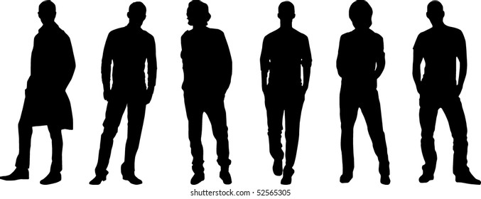 Silhouette fashion men