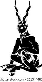 Silhouette of Faun
