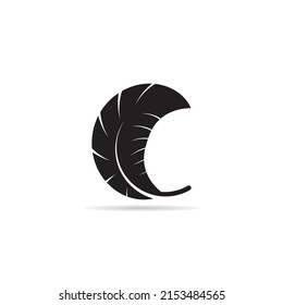 silhouette feather icon vector illustration