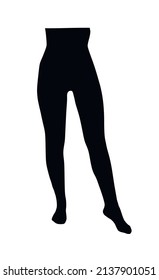 Silhouette Female Legs Vector Stock Vector (Royalty Free) 2137901051 ...