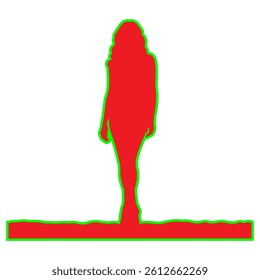 
silhouette of a female model