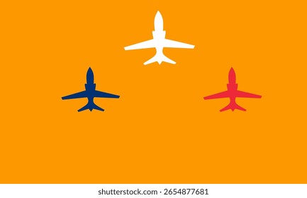 Silueta de un avión de combate, con áreas vacías.