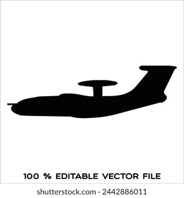 silhouette of fighter jet vector