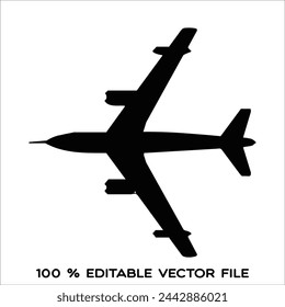 Silhouette des Kampfflugzeugs