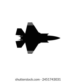silueta de Vector de avión de combate
