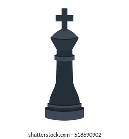 silhouette with figure king of chess