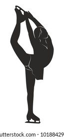 Silhouette of figure skater