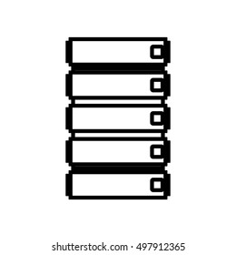 silhouette file cabinet with five floor
