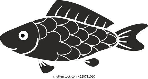 silhouette of fish