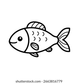 silhueta de peixe de fundo branco