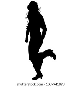 silhouette of flamenco dancer