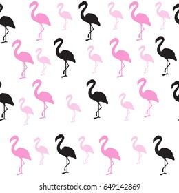 silhouette of a flamingo on a white background