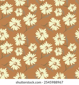 Silhouette floral designs feature the stark contrast of flower shapes against a solid background, emphasizing their outlines and forms. This style strips away intricate details.