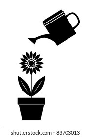 Silhouette of flower