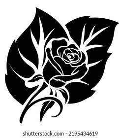 Silueta de flor sobre el fondo