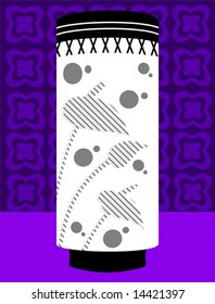 silhouette of flower vase	
