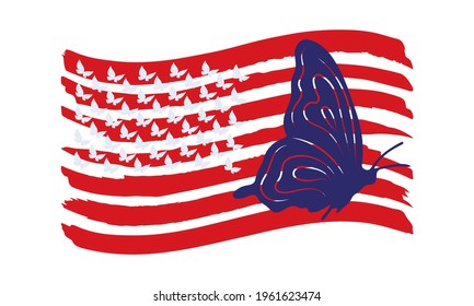 Download American Flag Butterfly Images Stock Photos Vectors Shutterstock