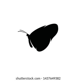 Silhouette flying Butterfly vector illustration. Butterfly logo
