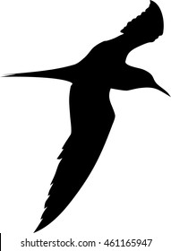 Silhouette Flying Gull Stock Vector (Royalty Free) 461165947 | Shutterstock