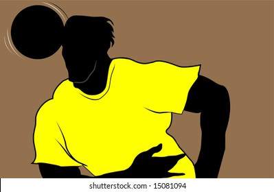 silhouette of a football player	