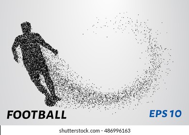 Silhouette of a football player