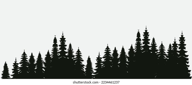 vector de diseño forestal aislado