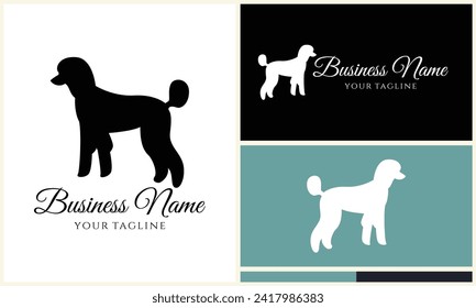 silhouette fox wolf logo template
