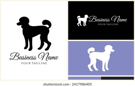 silhouette fox wolf logo template