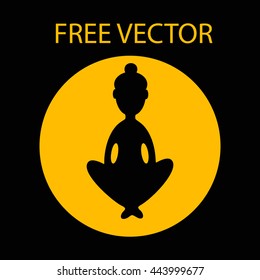 silhouette free vector style flat