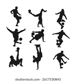 silhouette freestyle soccer collection set