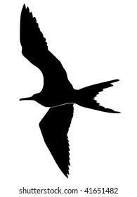 silhouette of frigate