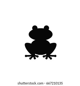 Silhouette of a frog.. Vector concept illustration for design.