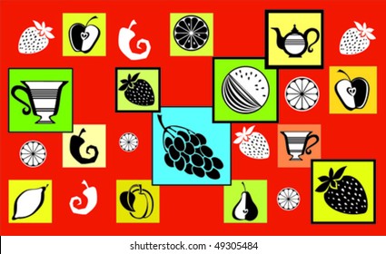  Silhouette fruit