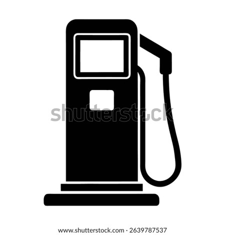 silhouette fuel pump icon design 