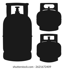 Silhouette Gas Cylinder Vector Pack