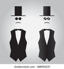 silhouette of the gentleman