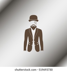 Silhouette of a gentleman.