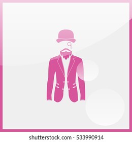 Silhouette of a gentleman.