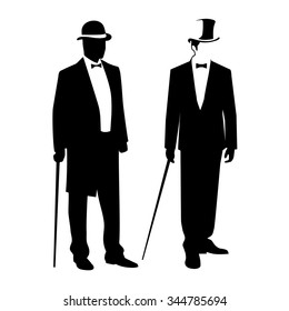 Silhouette Of A Gentleman In A Tuxedo