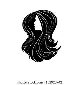 silhouette of girl