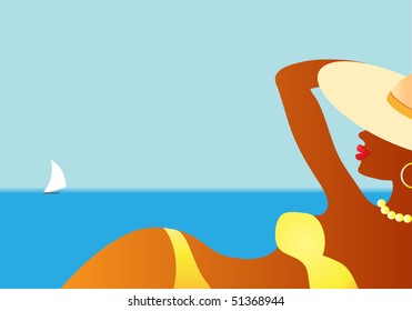 silhouette of a girl
