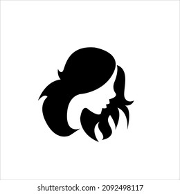 Silhouette girl beauty style fashion beauty salon