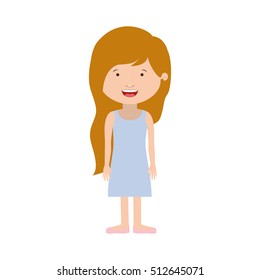 silhouette girl blonde with long dress
