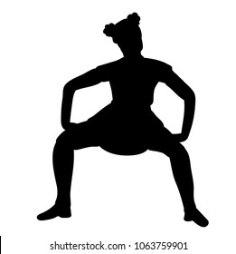  silhouette girl dancing