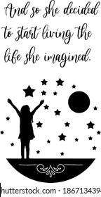 Girl Reaching For Star Stock Illustrations Images Vectors Shutterstock