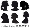 lady side silhouette