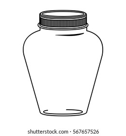 silhouette glass jar decorative with lid