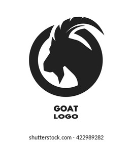 Silhouette of the goat, monochrome logo.